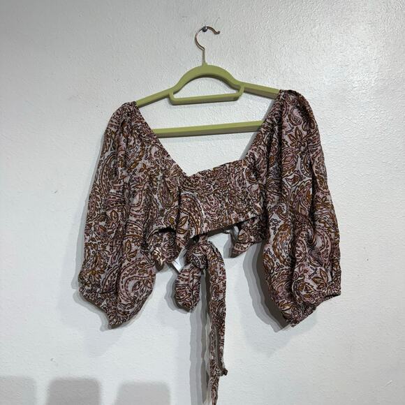 Minkpink Jedda Crop Blouse in Paisley Sz XL NWT - Picture 10 of 13